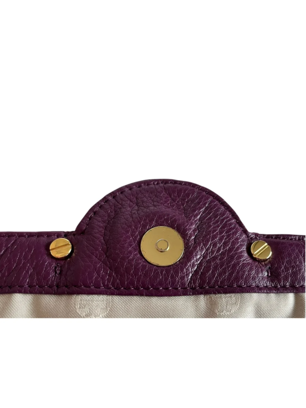 Tory Burch Crossbody Bag Leather Violet - PLUM Gold Trim